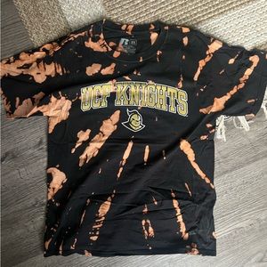 University of central florida bleach dyed T-shirt